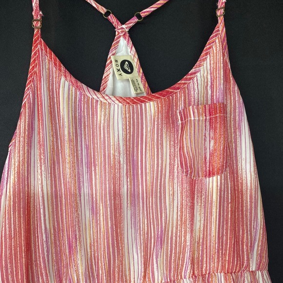 Roxy 2 Dresses PLUS a Roxy Backpack! black pink white multi womens sz XS - Picture 6 of 16